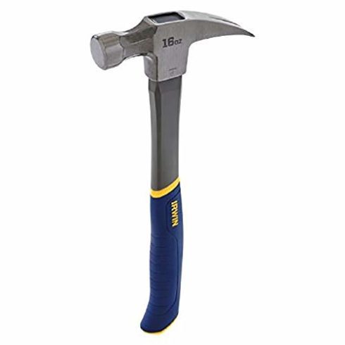 IRWIN 1954889 16 oz Fiberglass Claw Hammer
